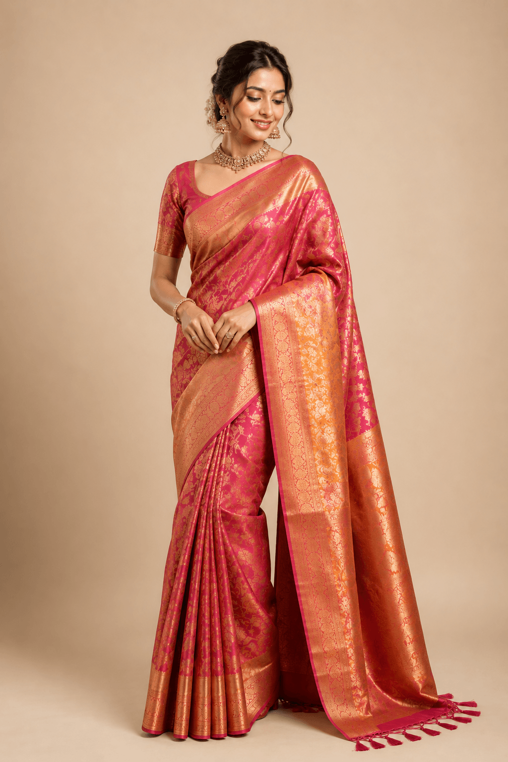 Silk saree for sangeet night